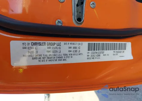 2013 Dodge Dart Sxt/Rallye из США, поврежденный, VIN 1C3CDFBA1DD337287